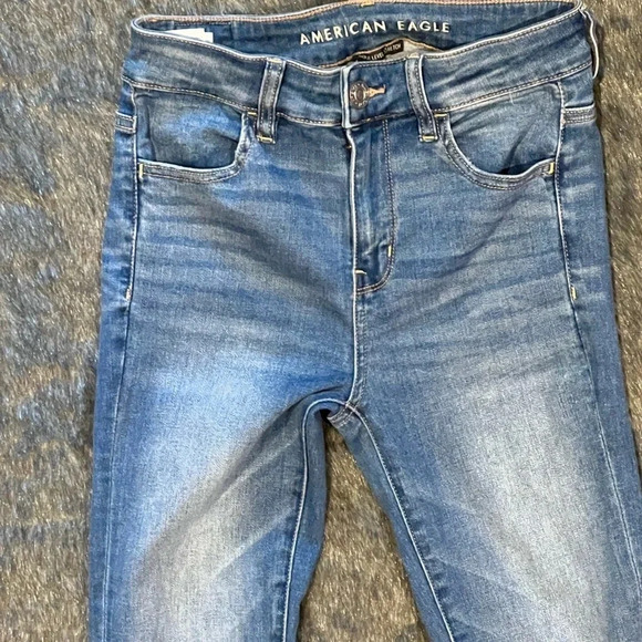 American eagle next level stretch high waisted skinny jeans  Sz 4 - Picture 4 of 12